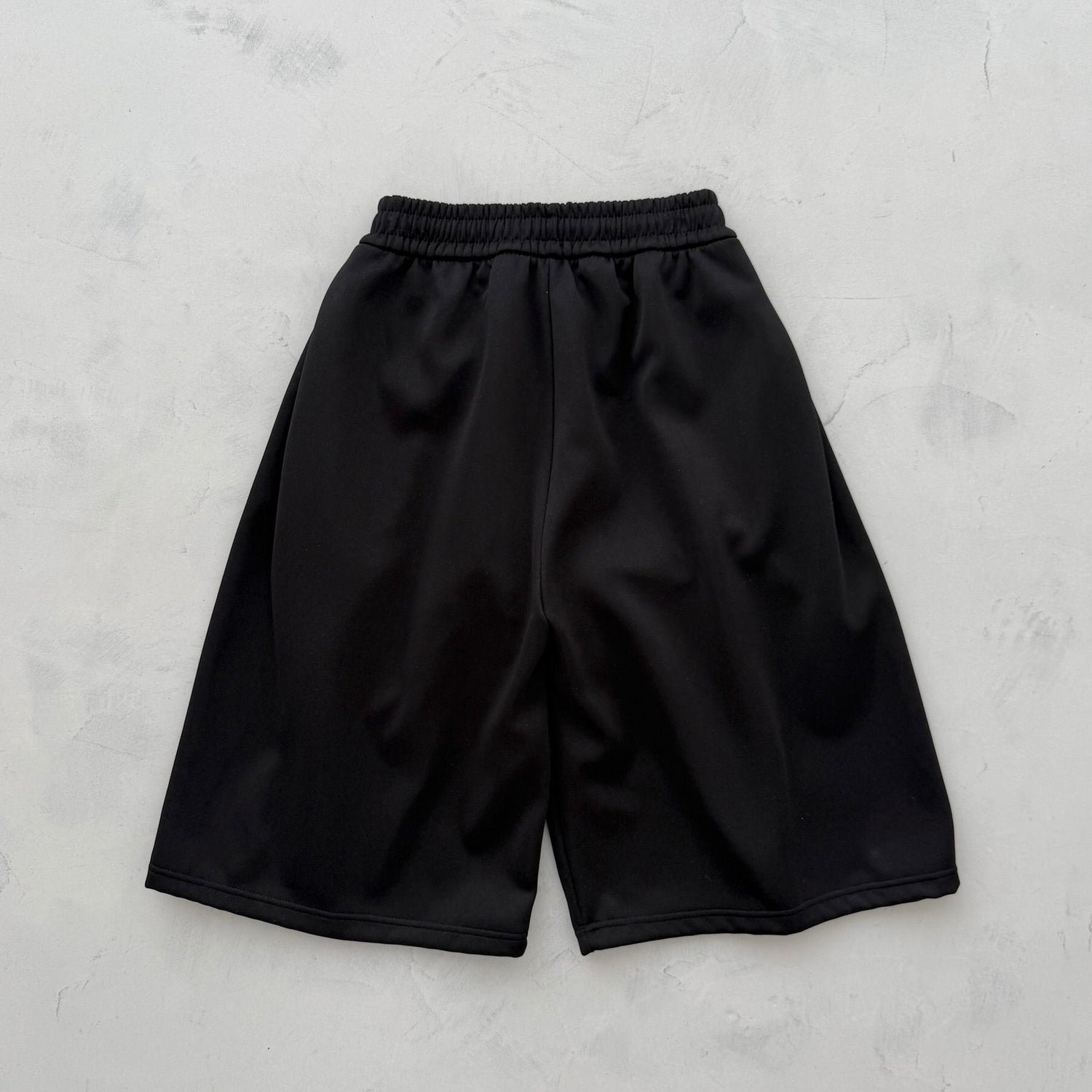 【選べるタイプ】super loose sweat half pants / black