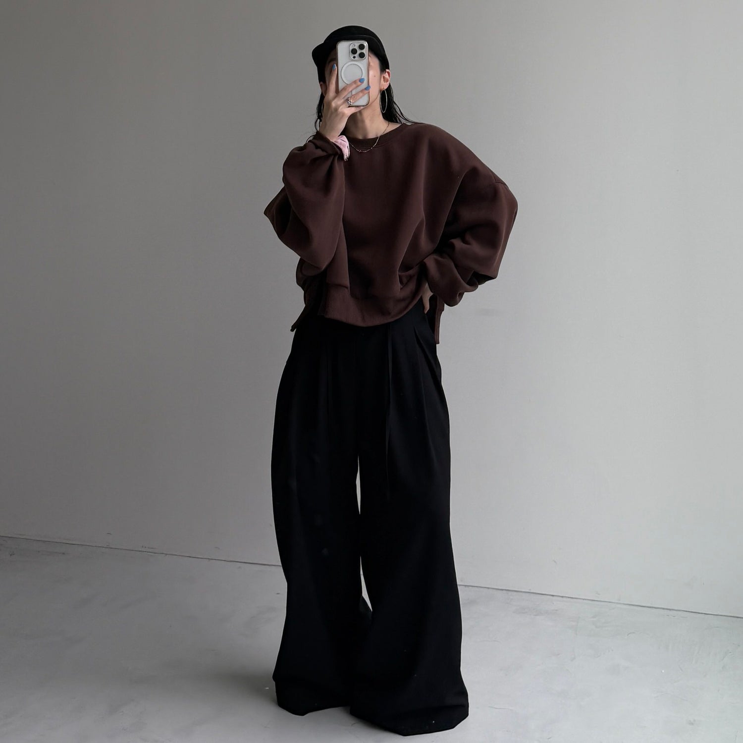 【公式サイト限定カラー】OSUMITSUKI sweat / brown [SHORT or FREE]