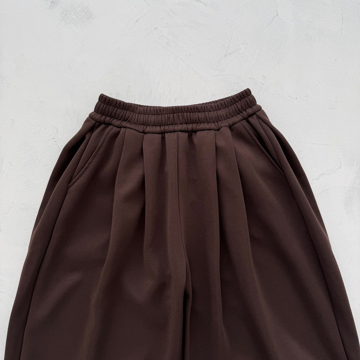 【選べるタイプ】super loose sweat half pants / brown