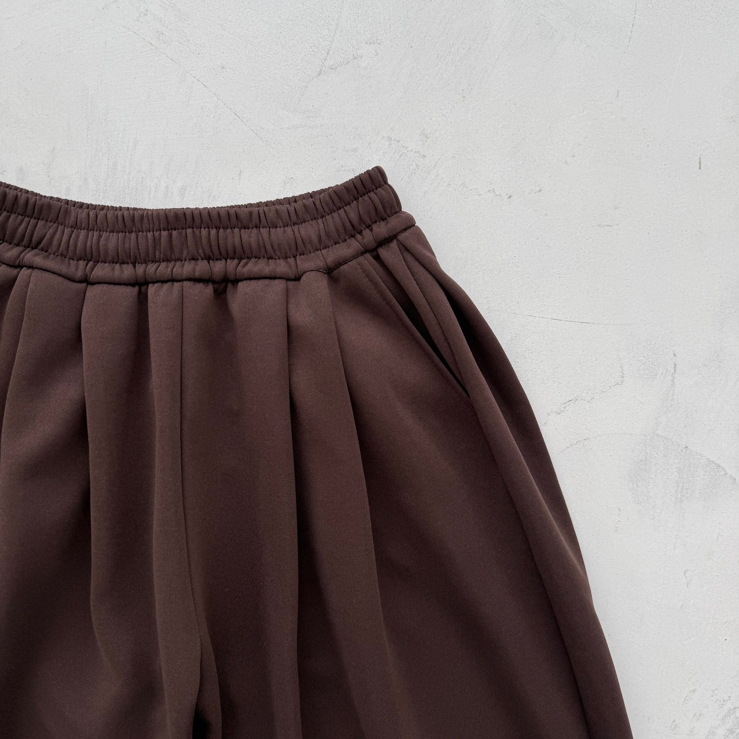 【選べるタイプ】super loose sweat half pants / brown