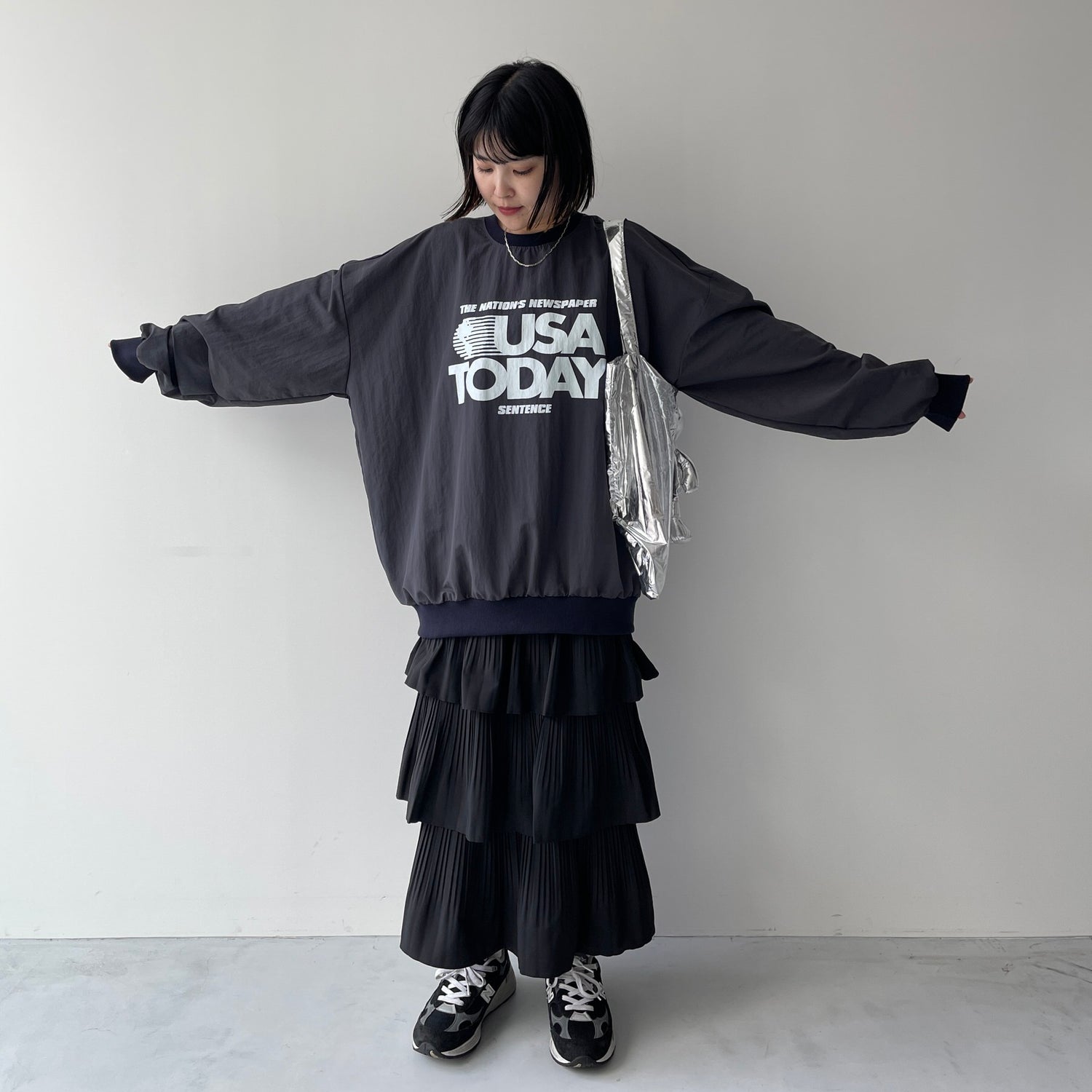 USA TODAY nylon tee / navy