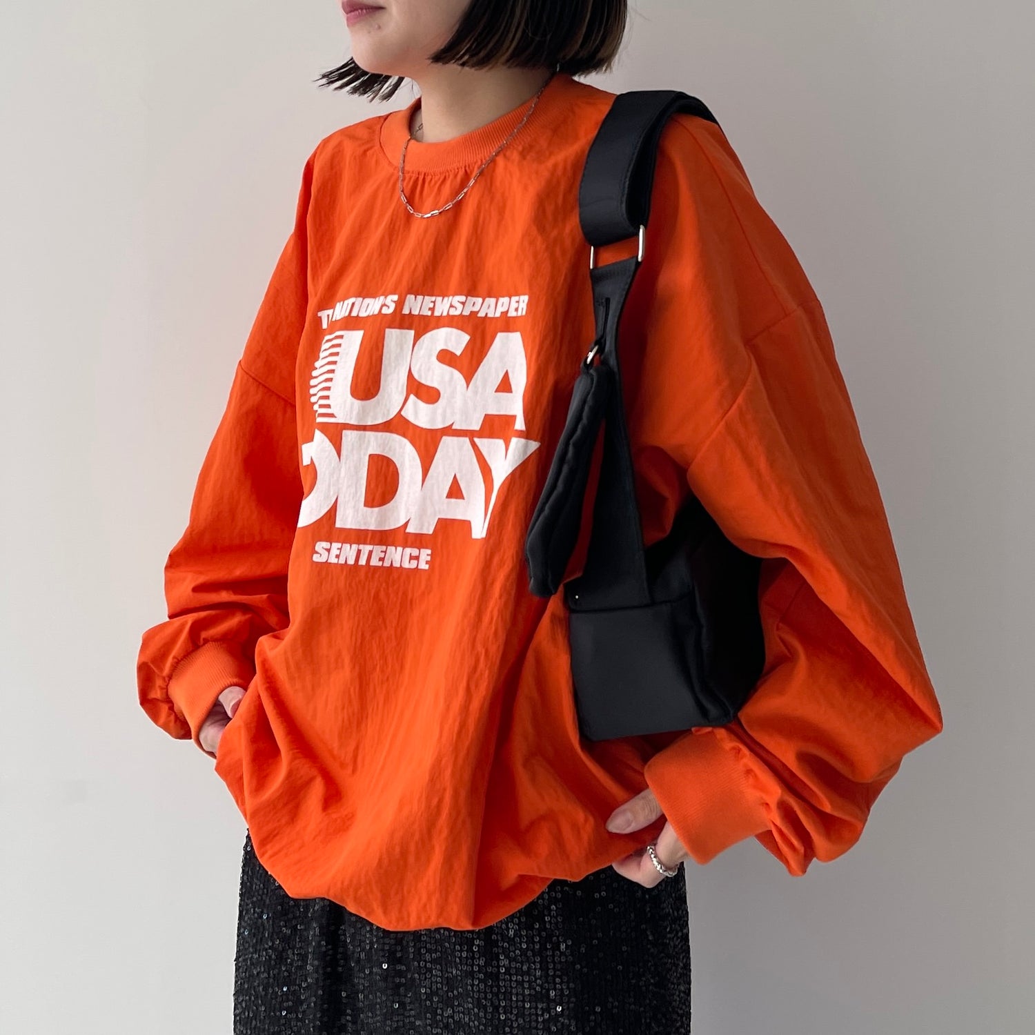 USA TODAY nylon tee / orange