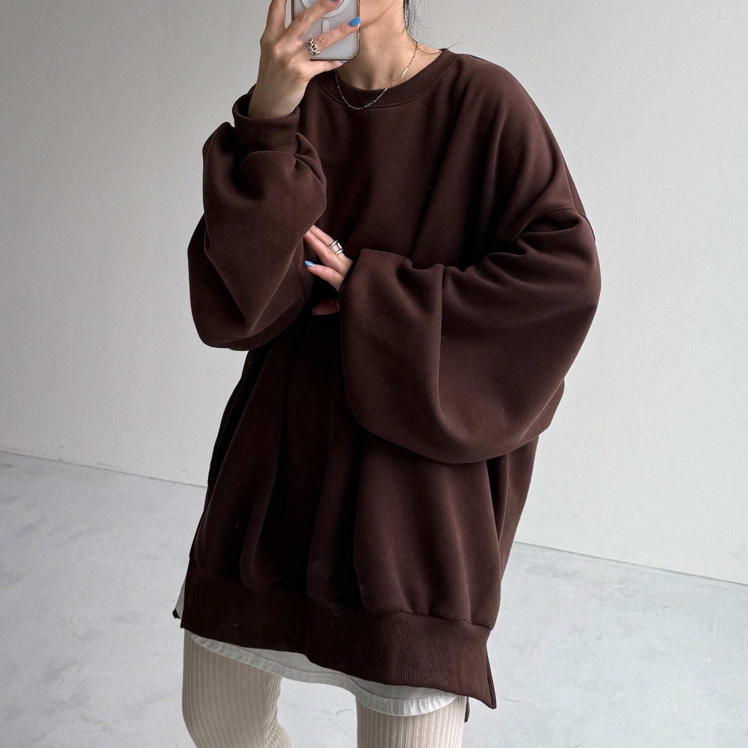 【公式サイト限定カラー】OSUMITSUKI sweat / brown [SHORT or FREE]