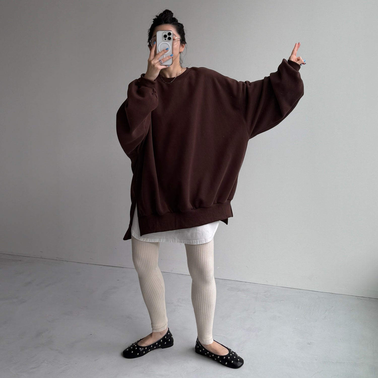 【公式サイト限定カラー】OSUMITSUKI sweat / brown [SHORT or FREE]