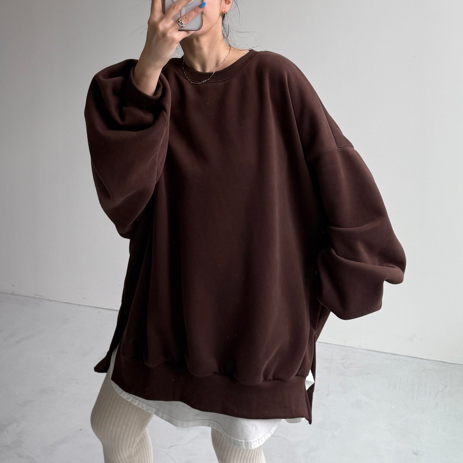 【公式サイト限定カラー】OSUMITSUKI sweat / brown [SHORT or FREE]