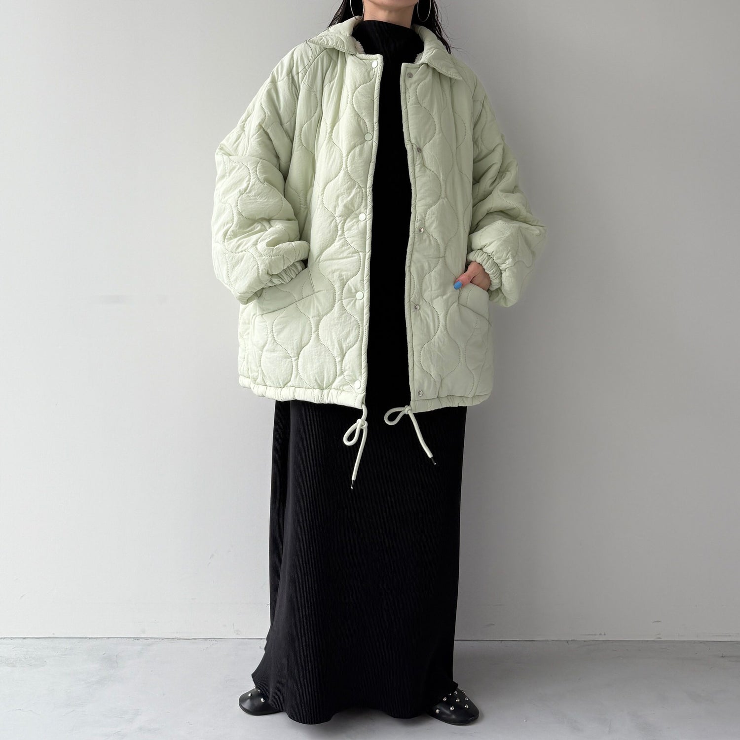 WATA AME quilting jacket / green
