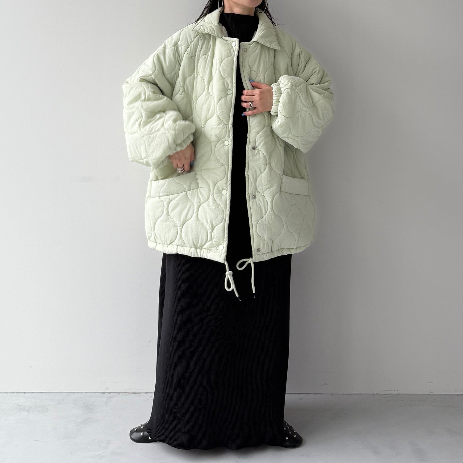 WATA AME quilting jacket / green