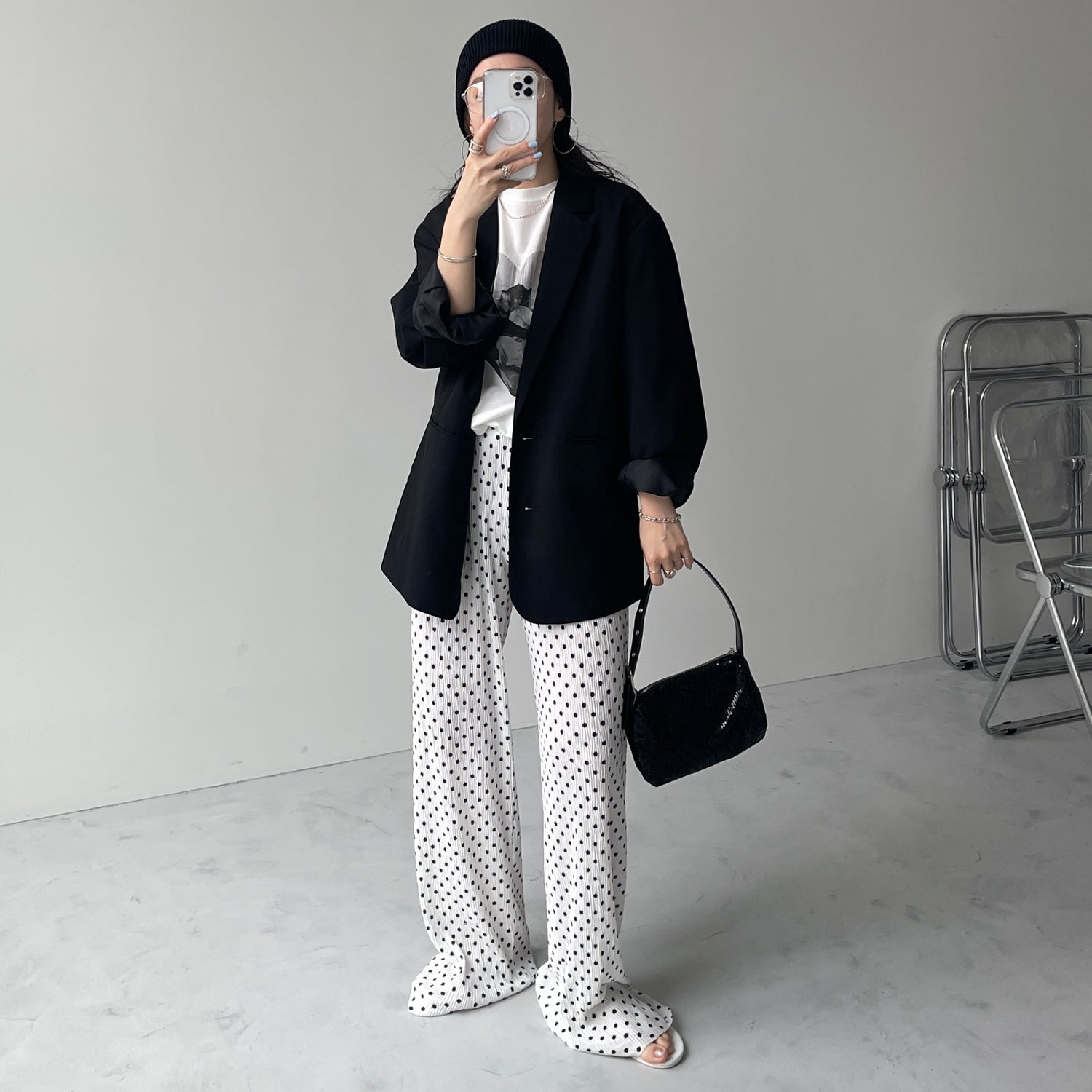 DOT PANTS / ivory