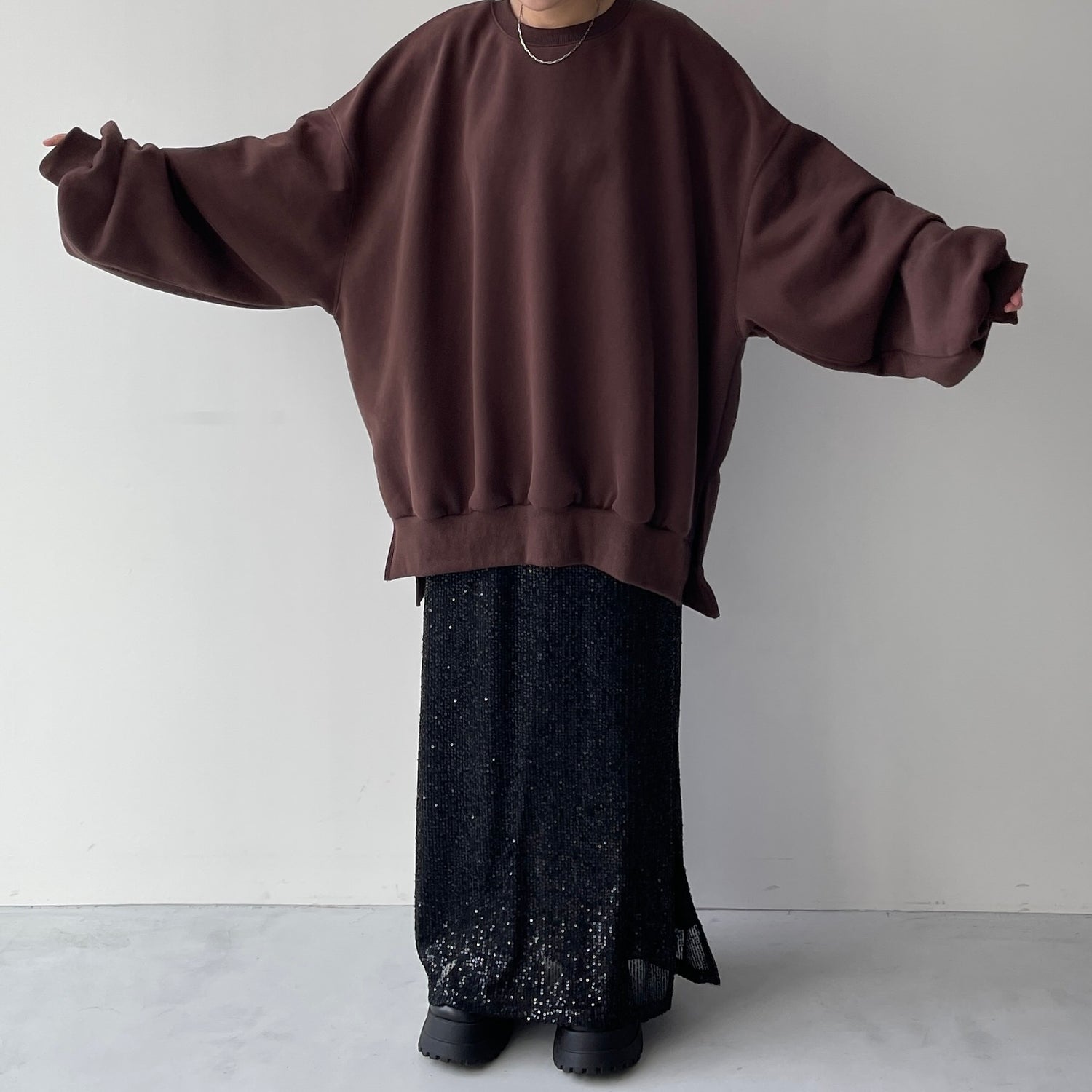 【公式サイト限定カラー】OSUMITSUKI sweat / brown [SHORT or FREE]