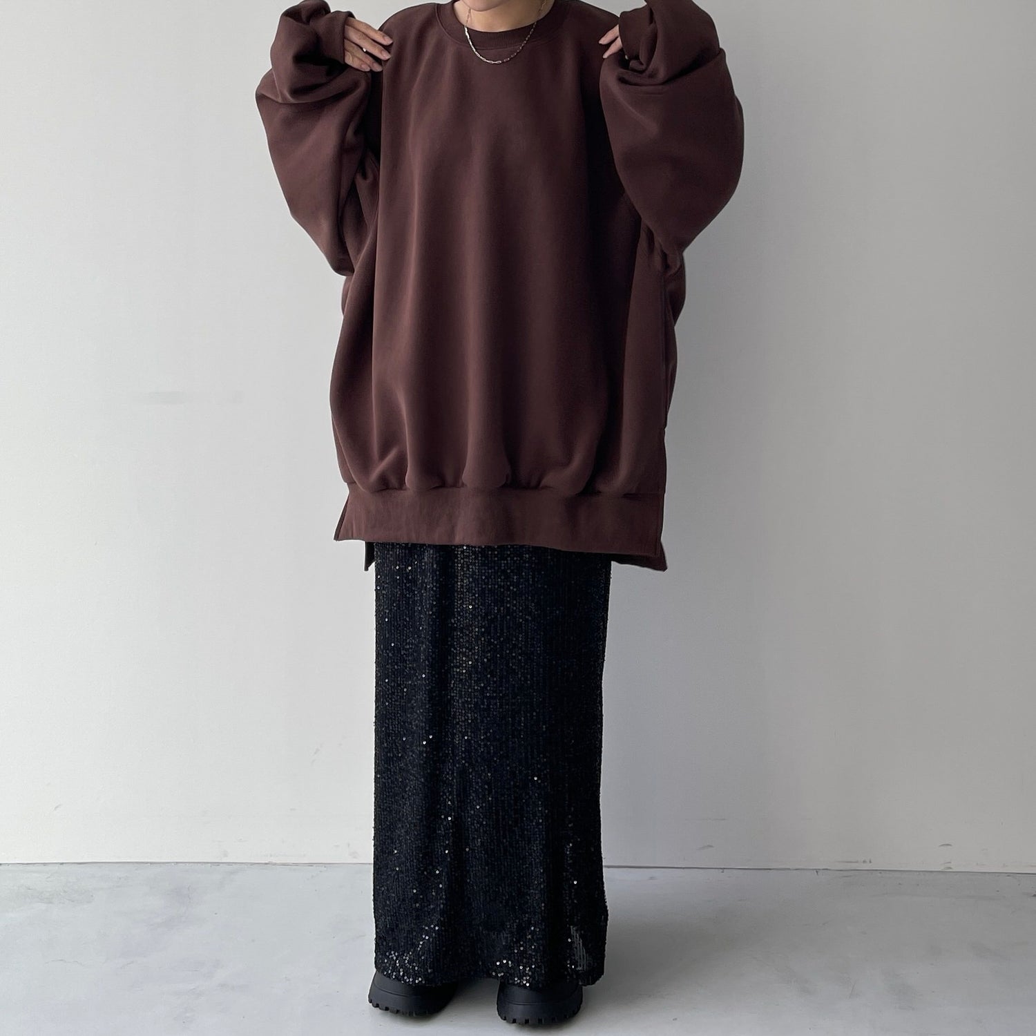 【公式サイト限定カラー】OSUMITSUKI sweat / brown [SHORT or FREE]