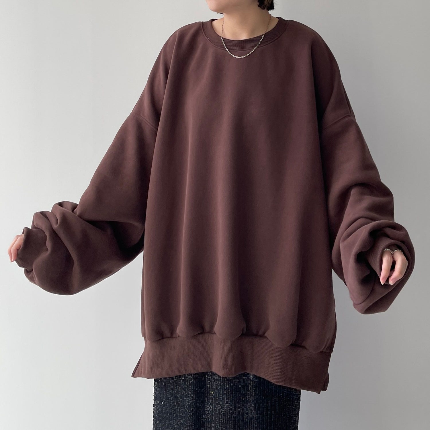 【公式サイト限定カラー】OSUMITSUKI sweat / brown [SHORT or FREE]