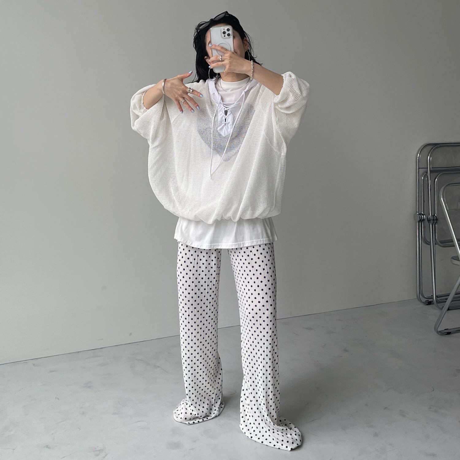 DOT PANTS / ivory