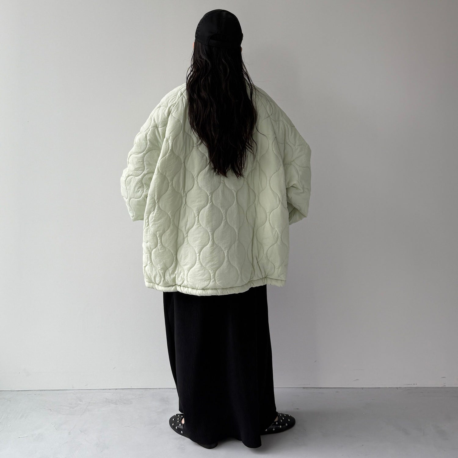 WATA AME quilting jacket / green
