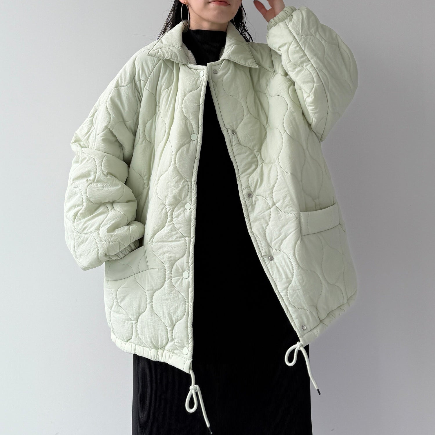 WATA AME quilting jacket / green