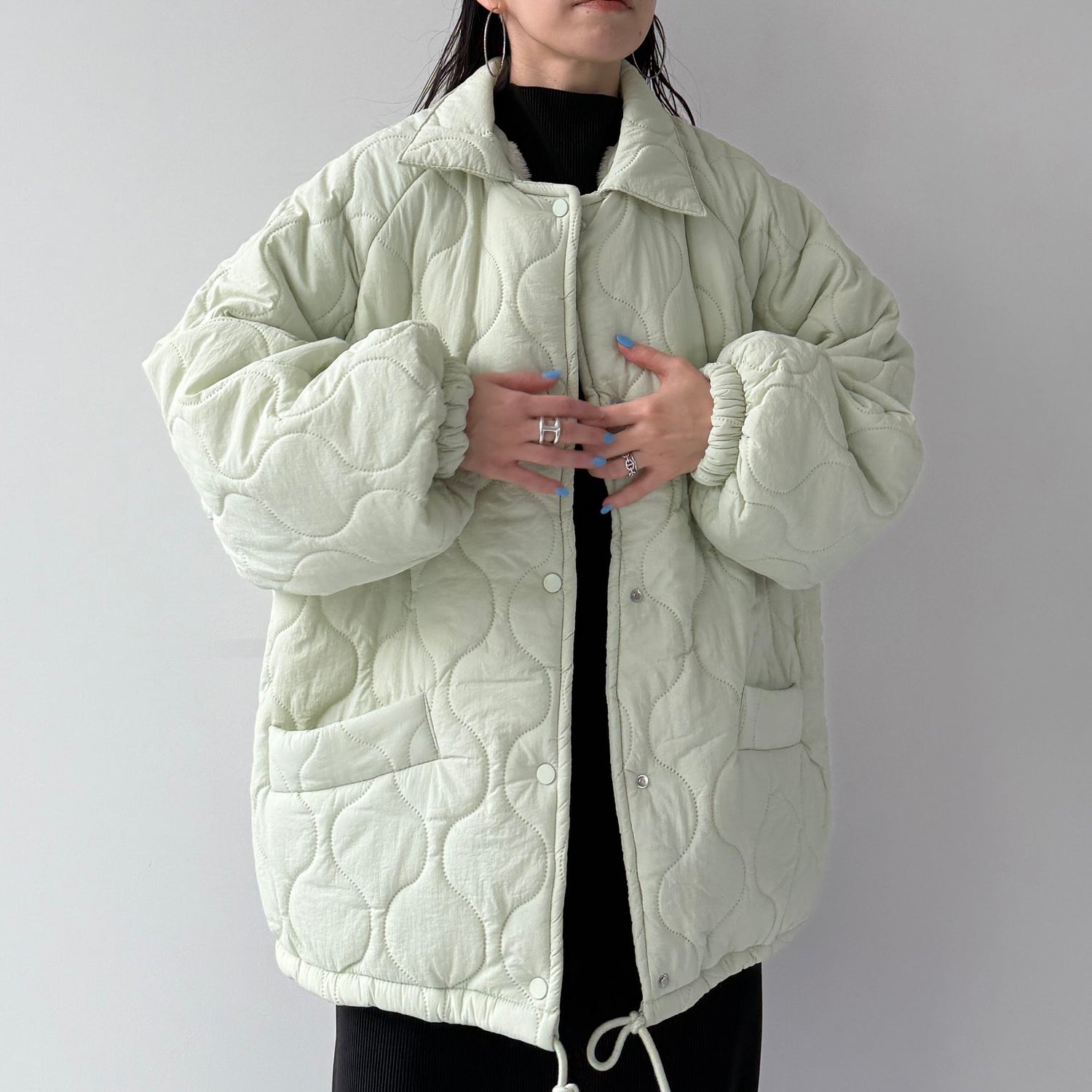 WATA AME quilting jacket / green