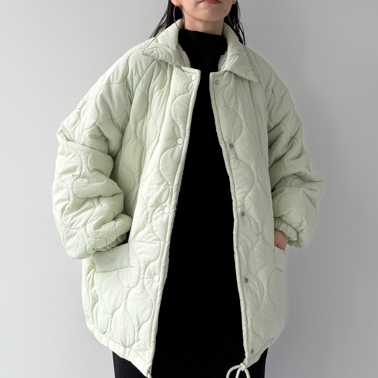 WATA AME quilting jacket / green