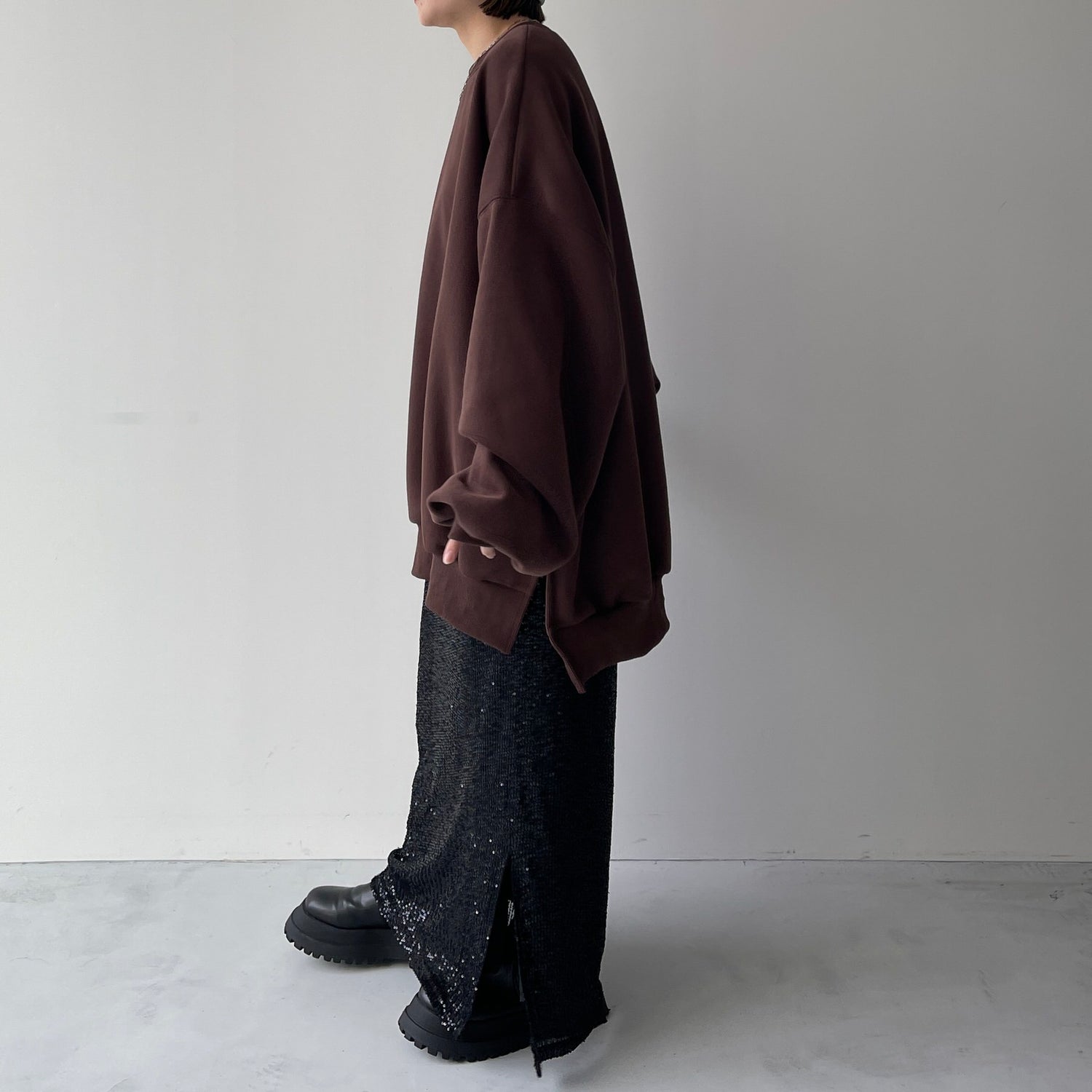 【公式サイト限定カラー】OSUMITSUKI sweat / brown [SHORT or FREE]