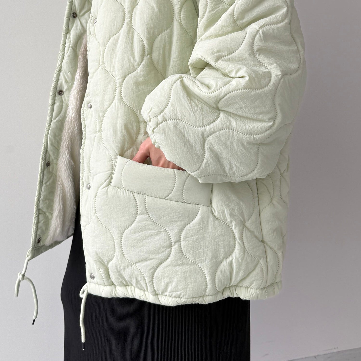 WATA AME quilting jacket / green