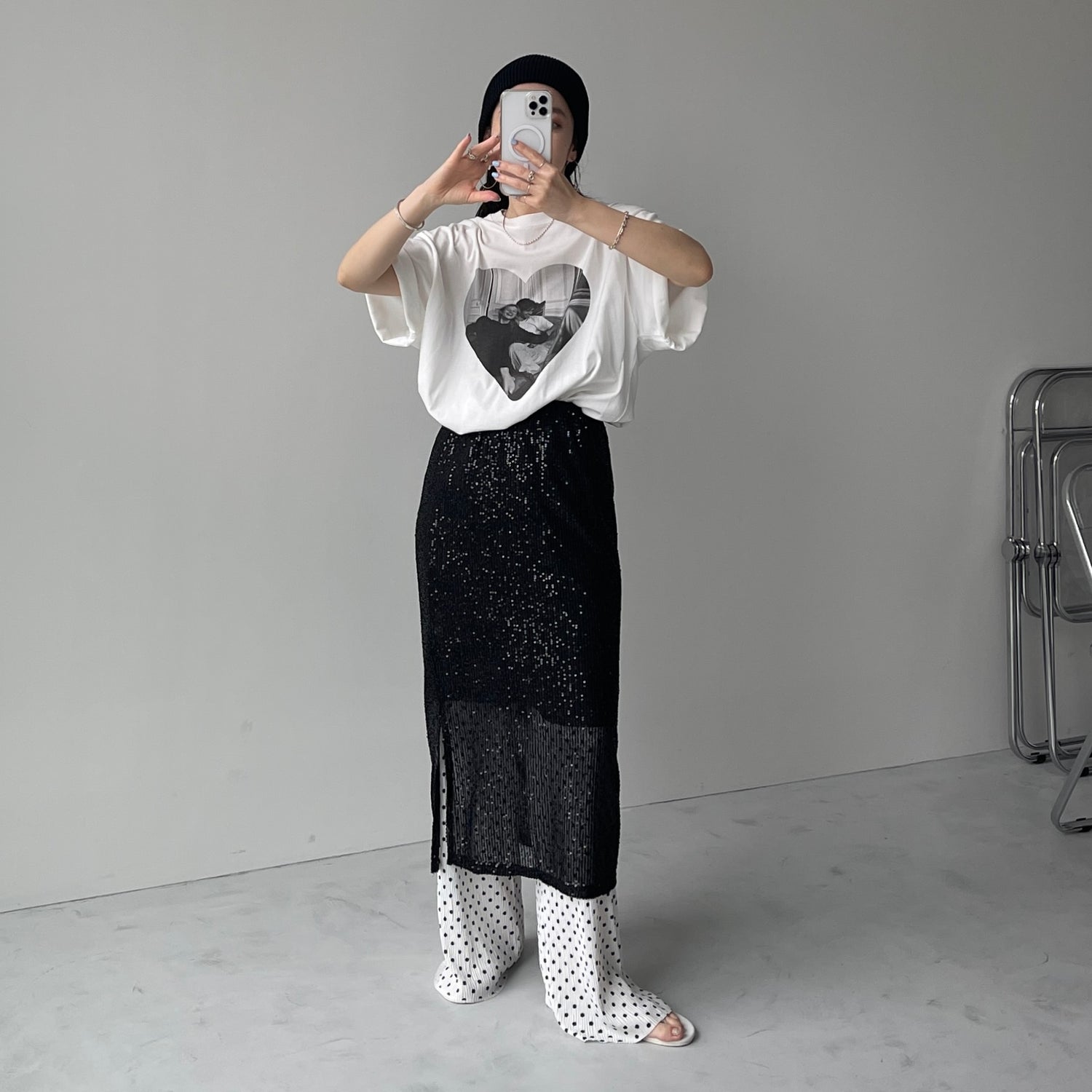 DOT PANTS / ivory