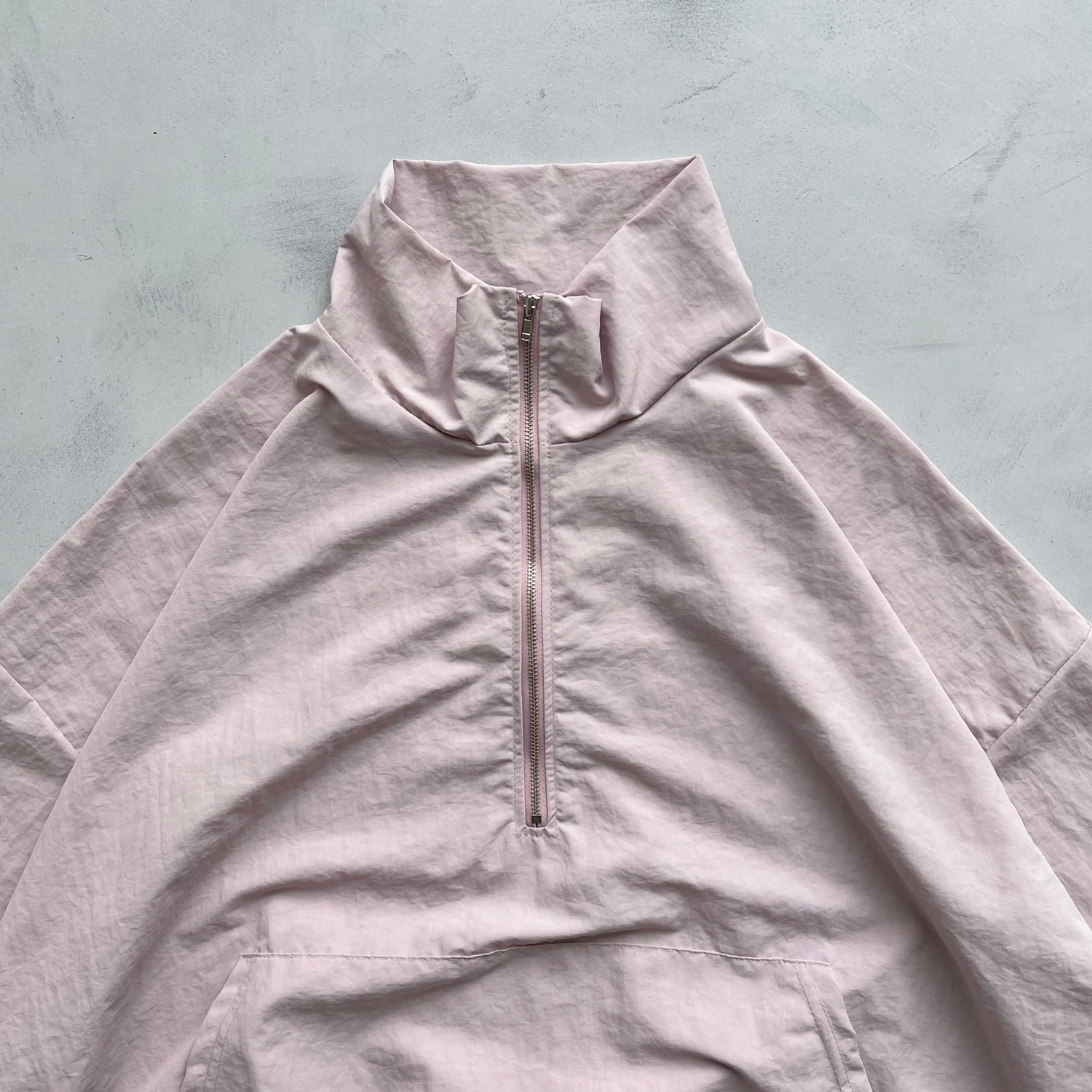 【2点SET】half zip nylon set up / pink