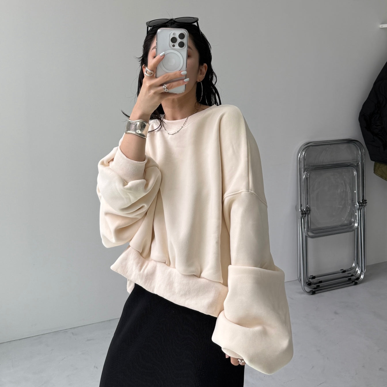 OSUMITSUKI sweat / ivory [SHORT or FREE]