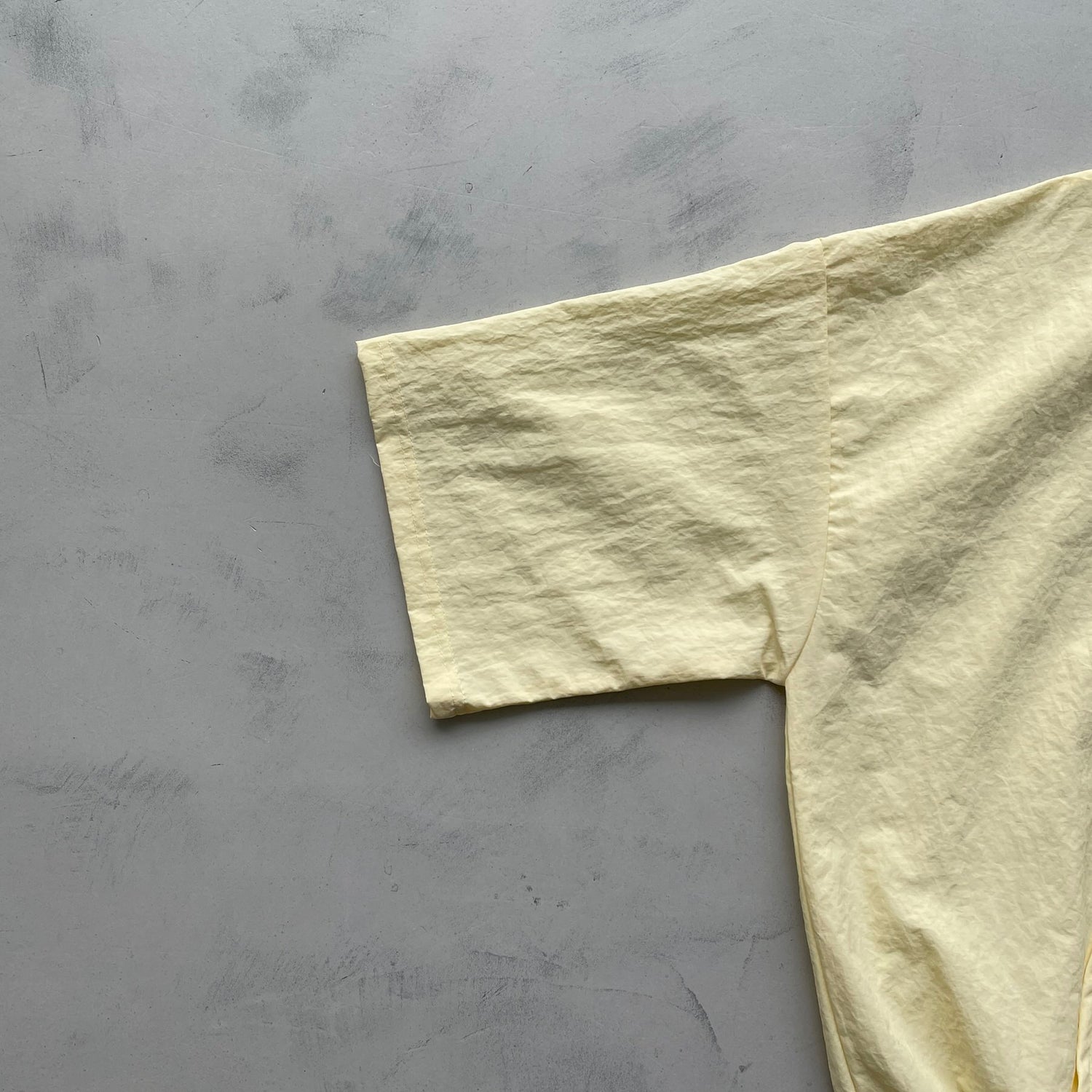 【2点SET】half zip nylon set up / light yellow