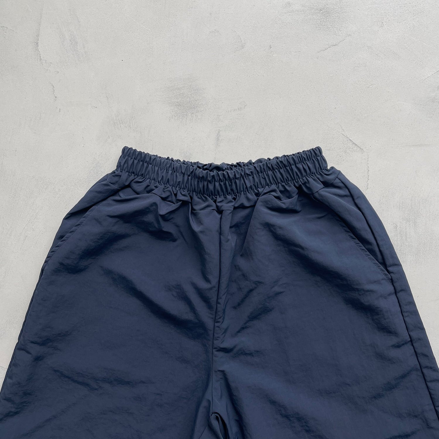【2点SET】half zip nylon set up / navy