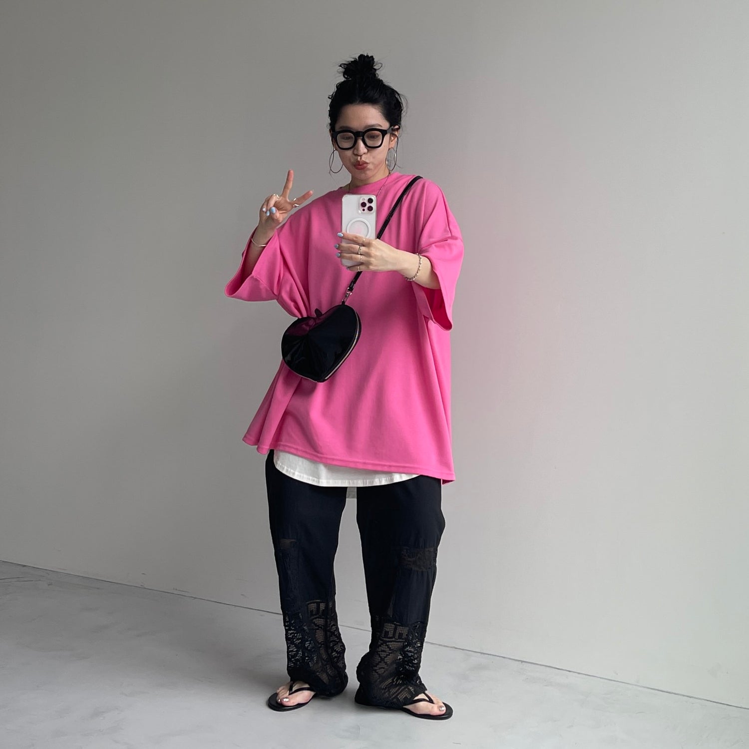 perfect silhouette super over sweat / pink | wee9s
