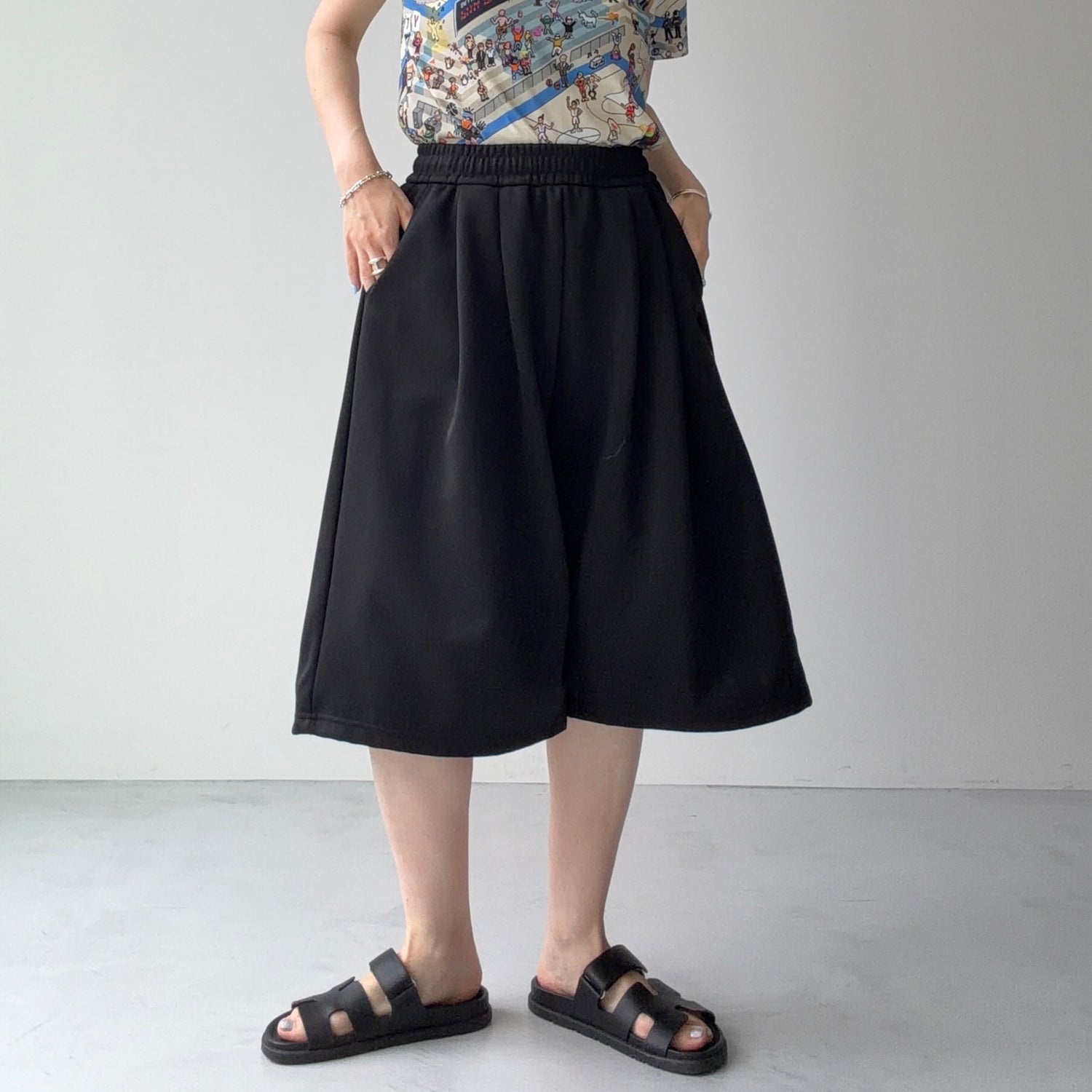 【選べるタイプ】super loose sweat half pants / ivory
