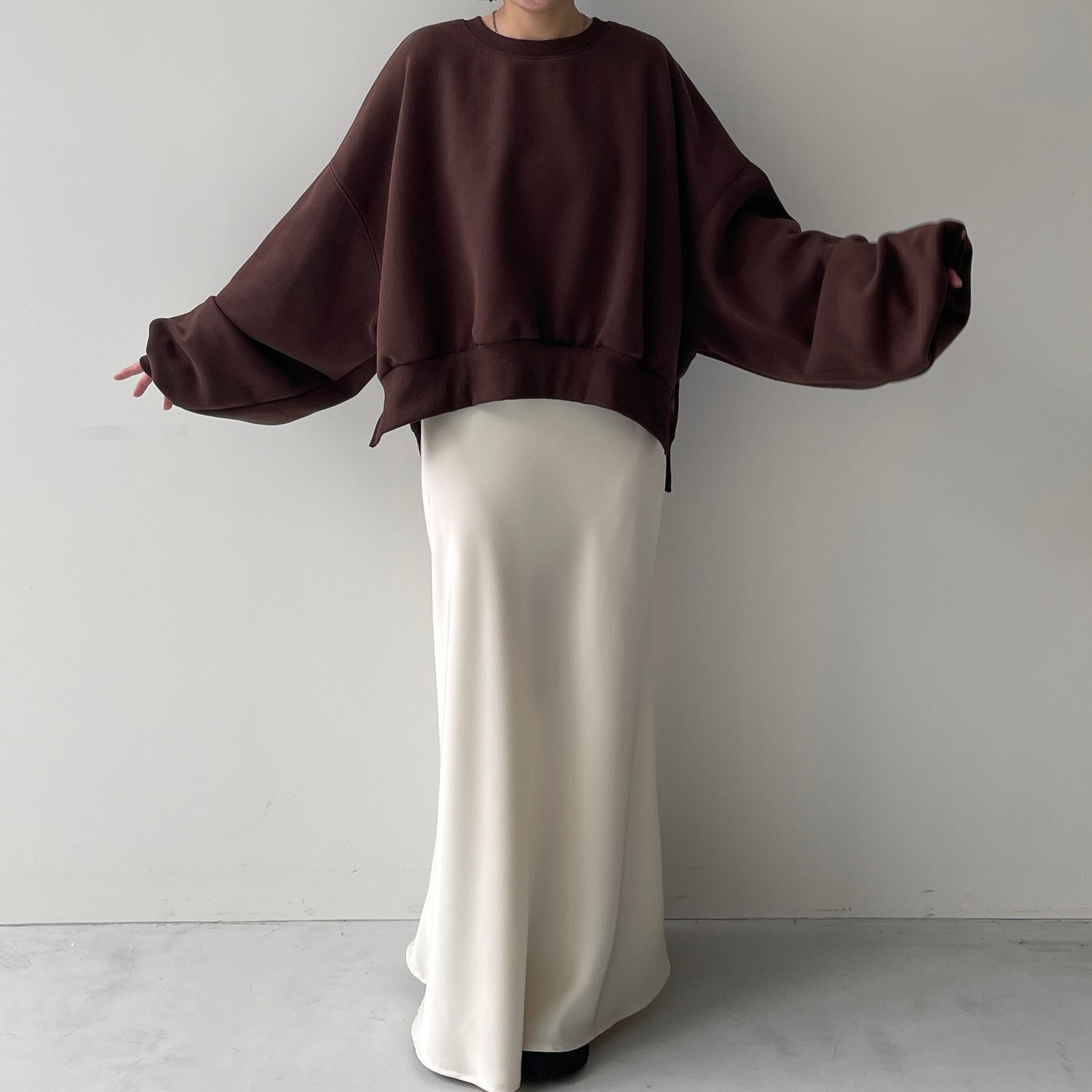 【公式サイト限定カラー】OSUMITSUKI sweat / brown [SHORT or FREE]