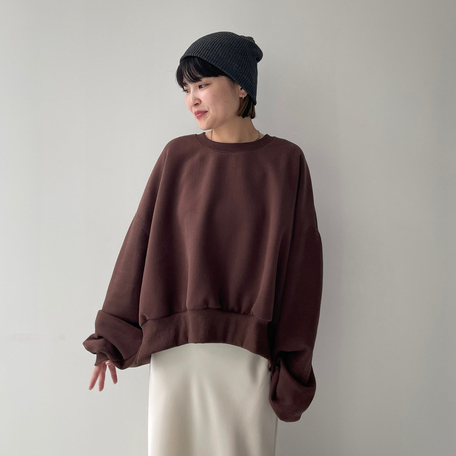 【公式サイト限定カラー】OSUMITSUKI sweat / brown [SHORT or FREE]