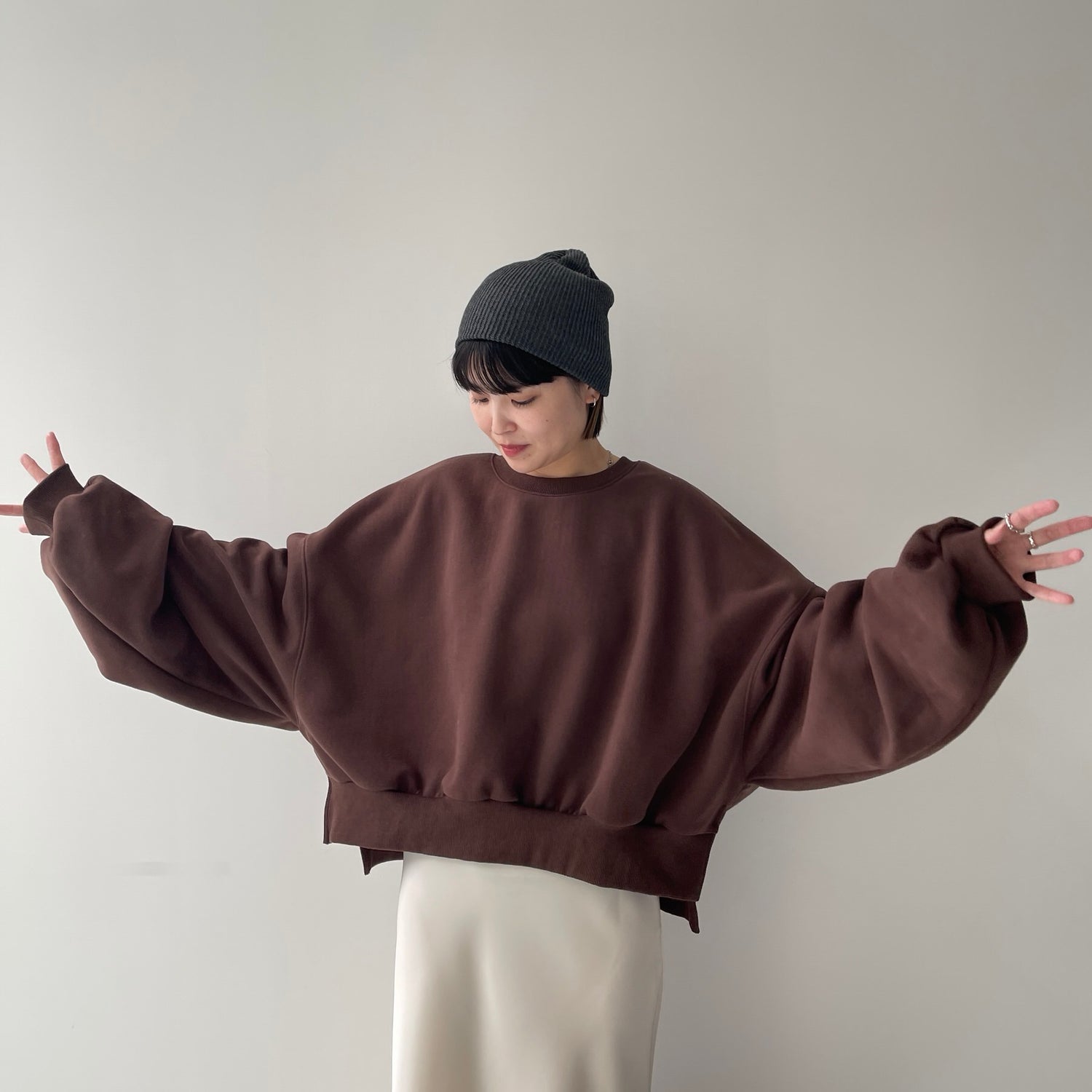 【公式サイト限定カラー】OSUMITSUKI sweat / brown [SHORT or FREE]