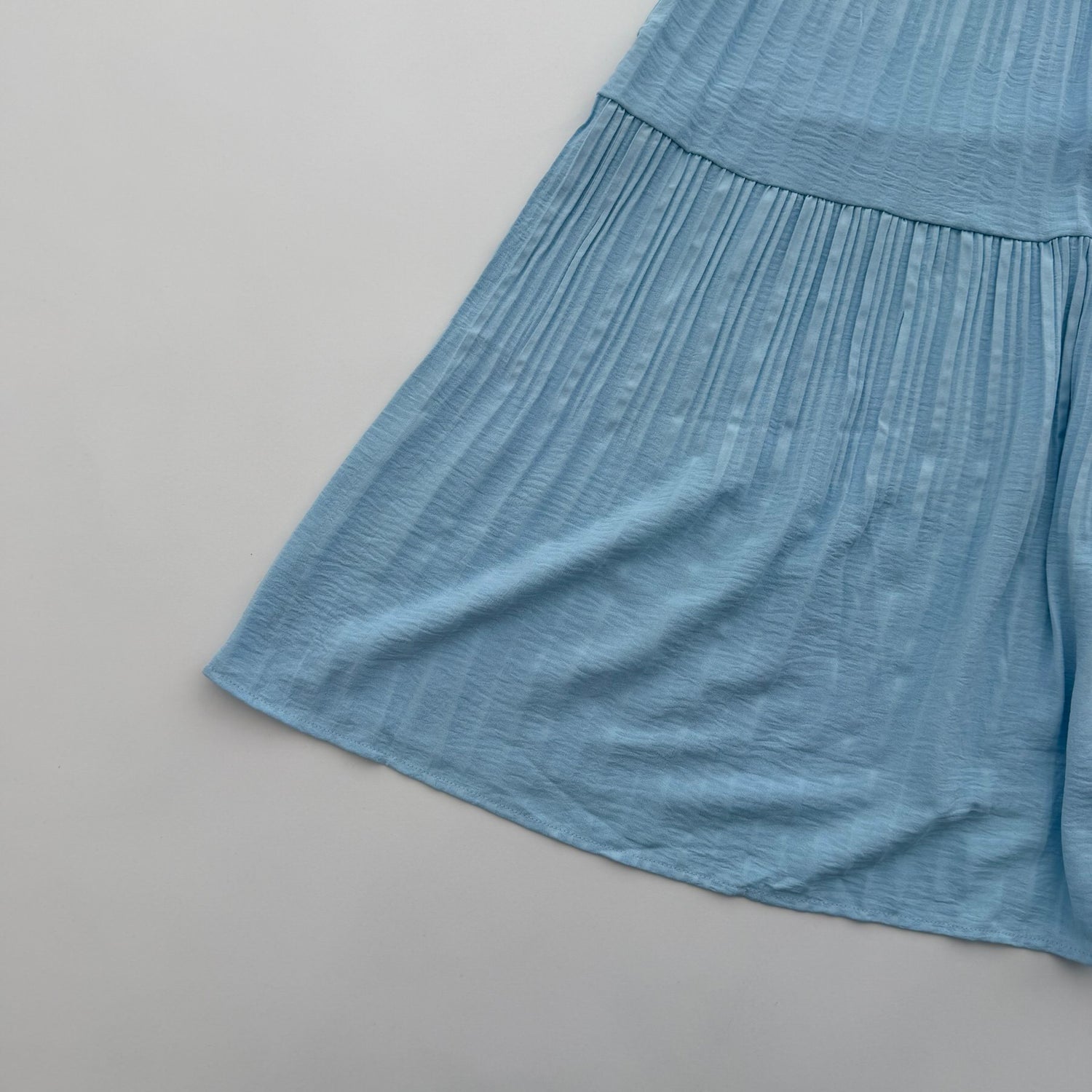 【SAMPLE】gather pleats skirt / light blue