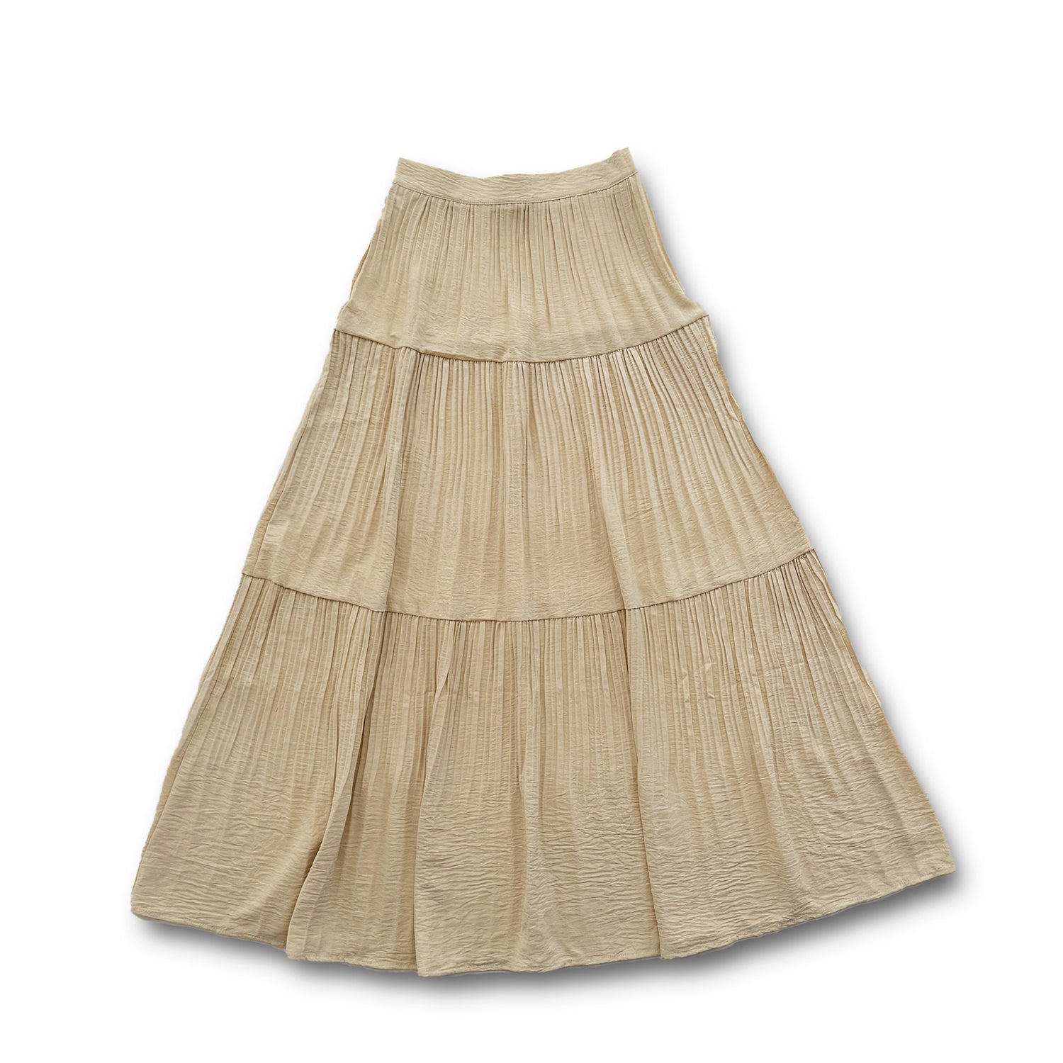 【SAMPLE】gather pleats skirt / beige