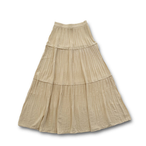 【SAMPLE】gather pleats skirt / beige