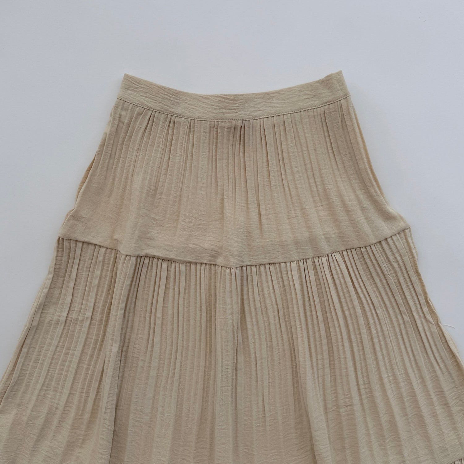 【SAMPLE】gather pleats skirt / beige