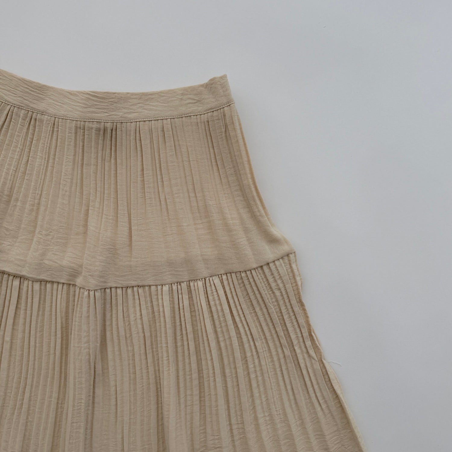【SAMPLE】gather pleats skirt / beige