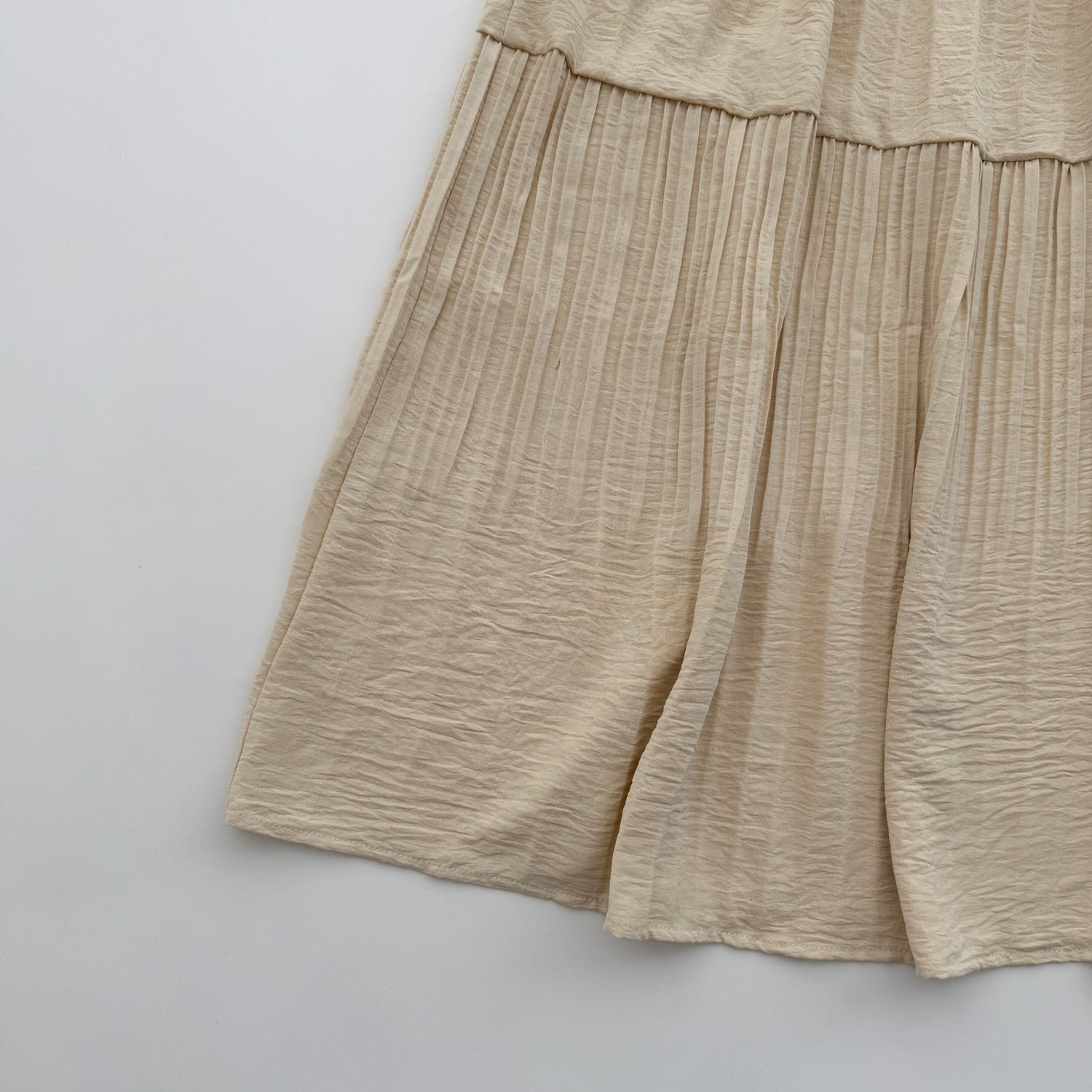 【SAMPLE】gather pleats skirt / beige