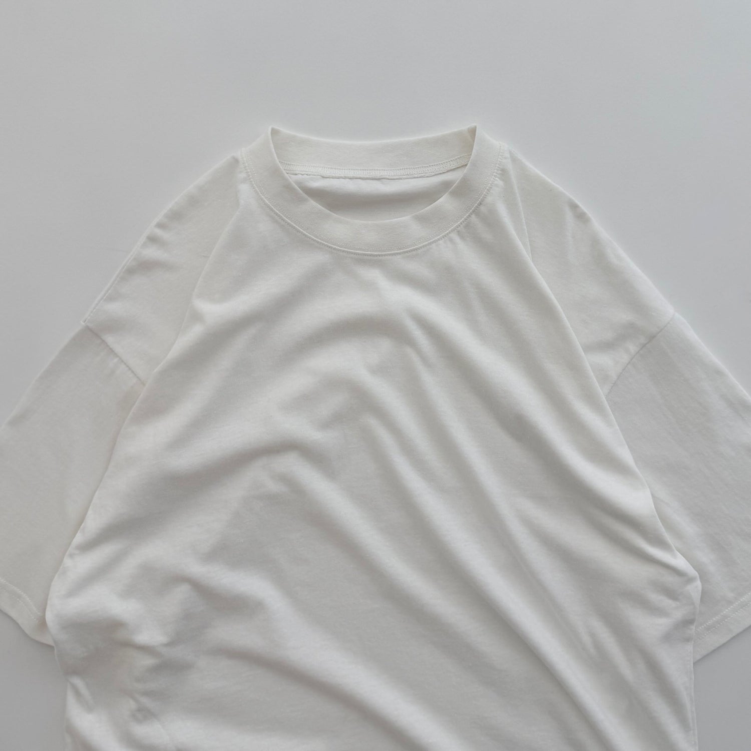 【SAMPLE】loose silhouette tee shirt / white