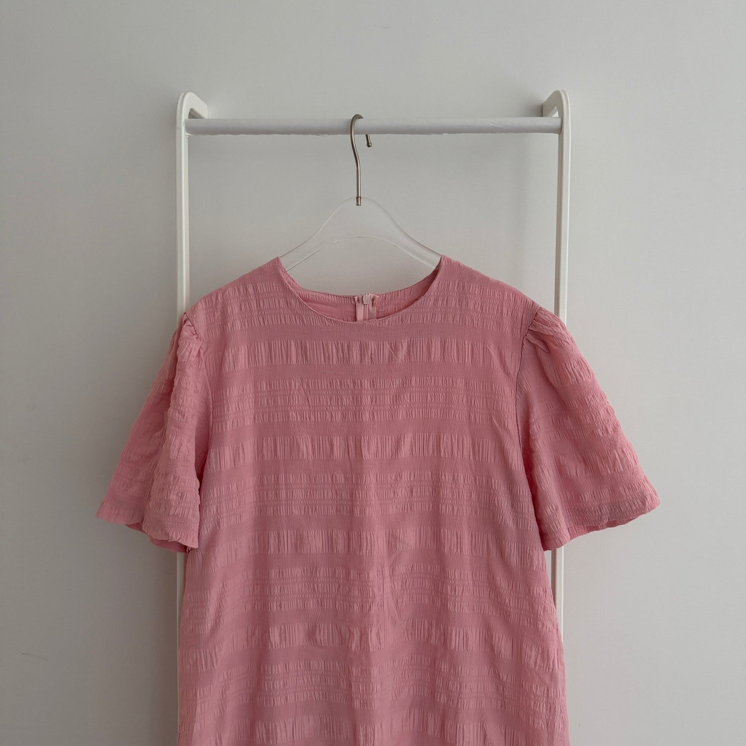 【SAMPLE】pokopoko peplum one piece  / pink