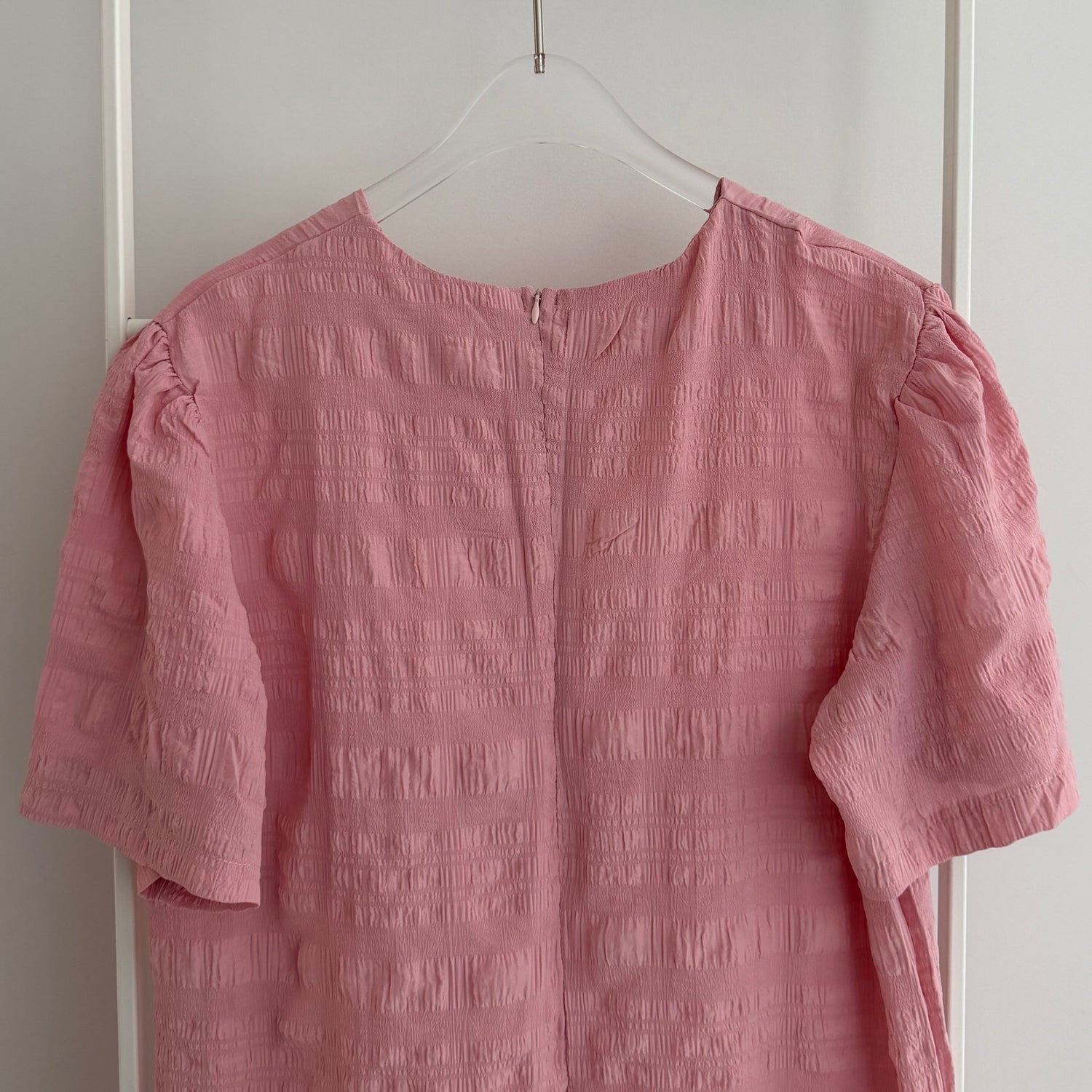 【SAMPLE】pokopoko peplum one piece  / pink