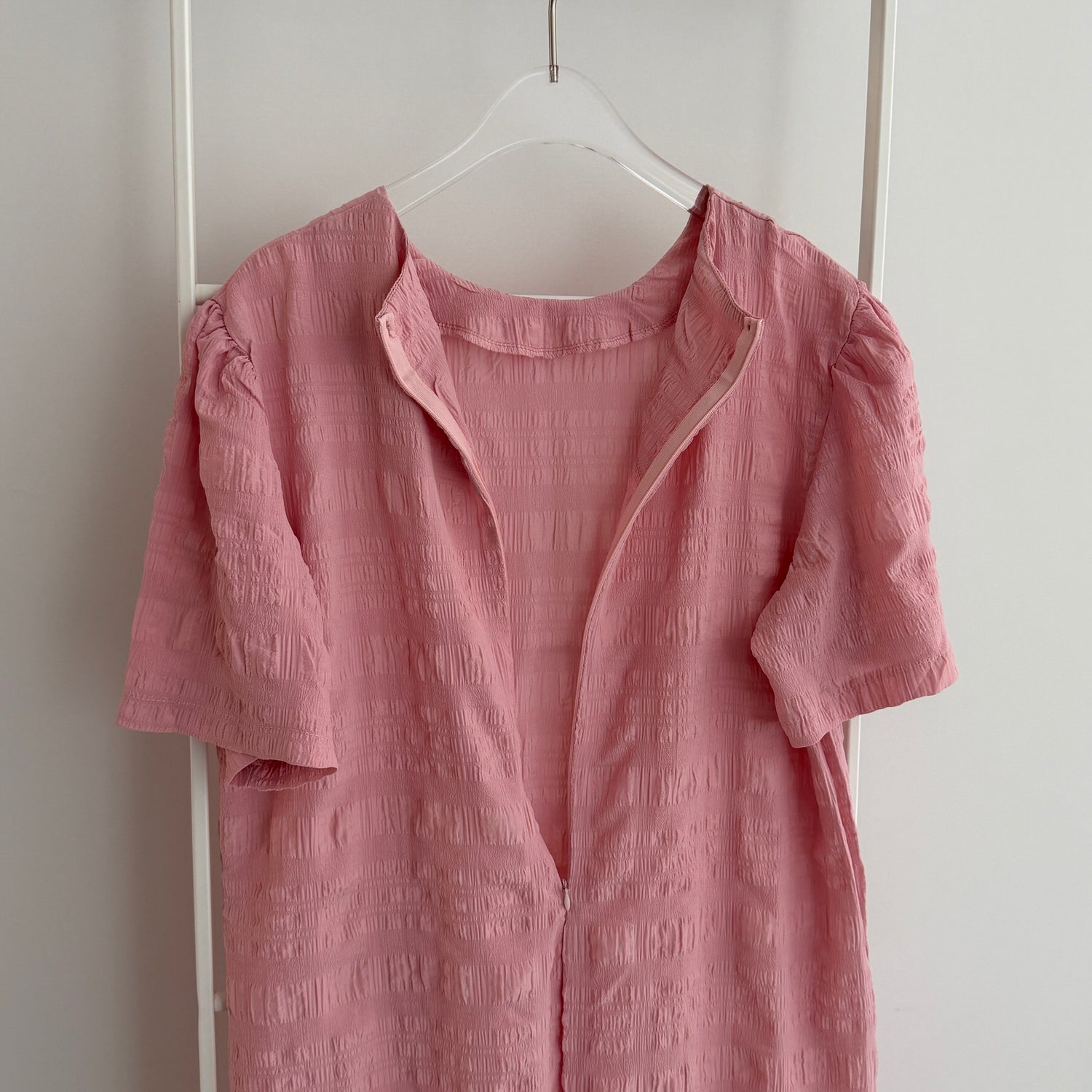 【SAMPLE】pokopoko peplum one piece  / pink