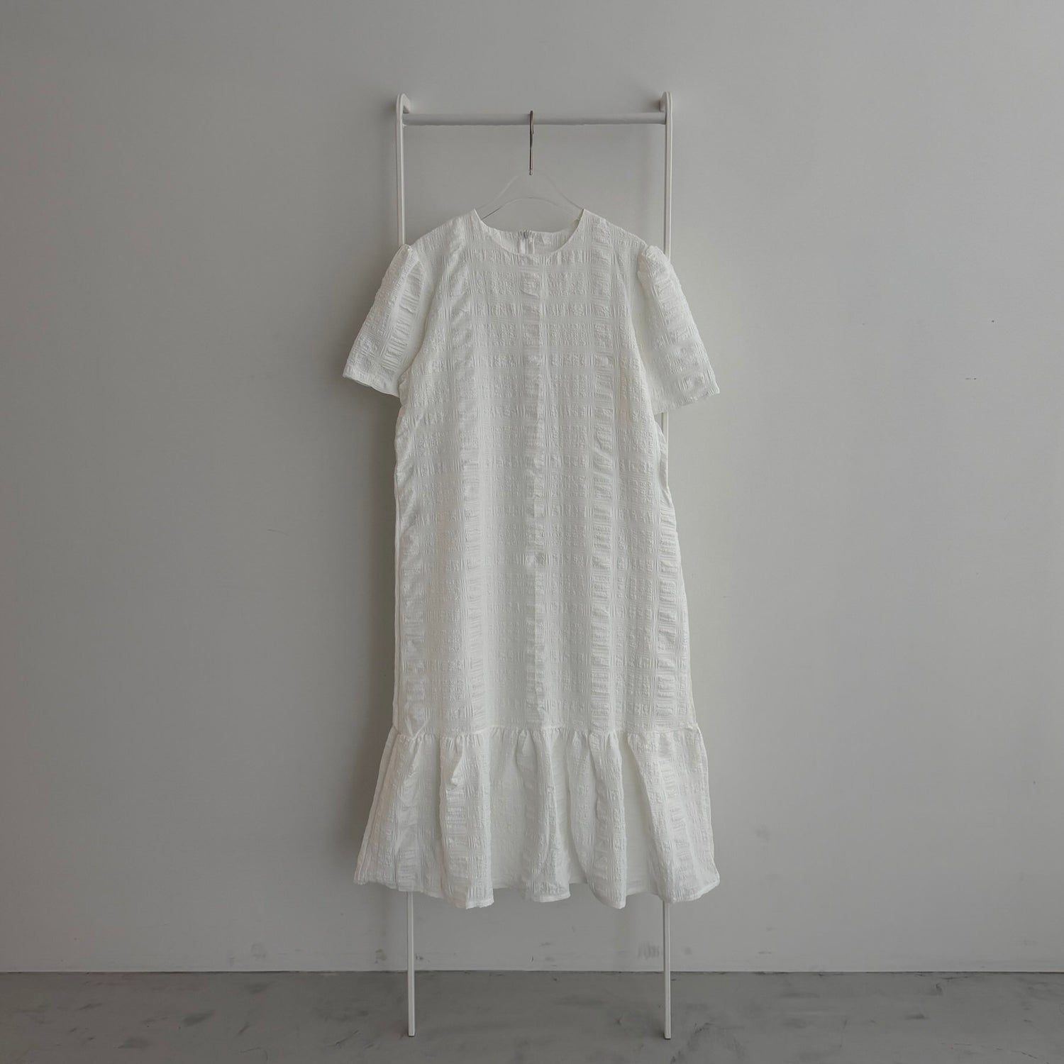 【SAMPLE】pokopoko peplum one piece  / ivory