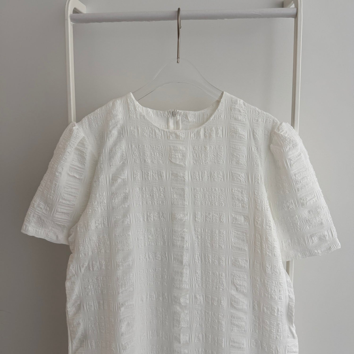 【SAMPLE】pokopoko peplum one piece  / ivory