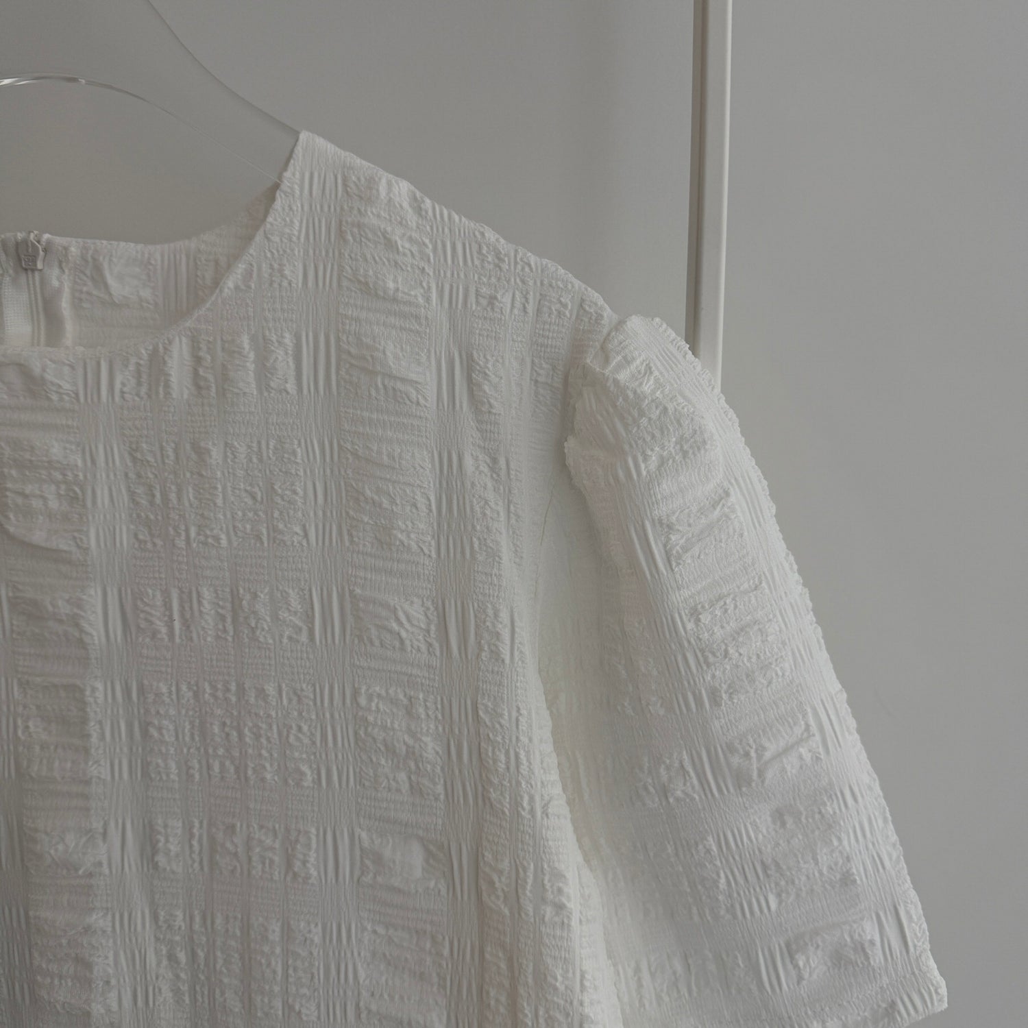 【SAMPLE】pokopoko peplum one piece  / ivory