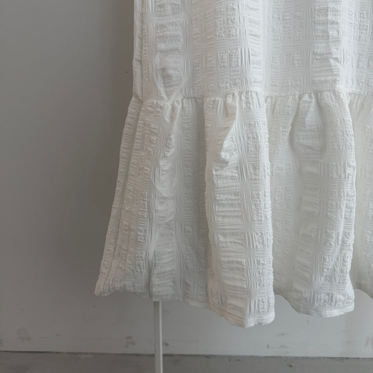 【SAMPLE】pokopoko peplum one piece  / ivory
