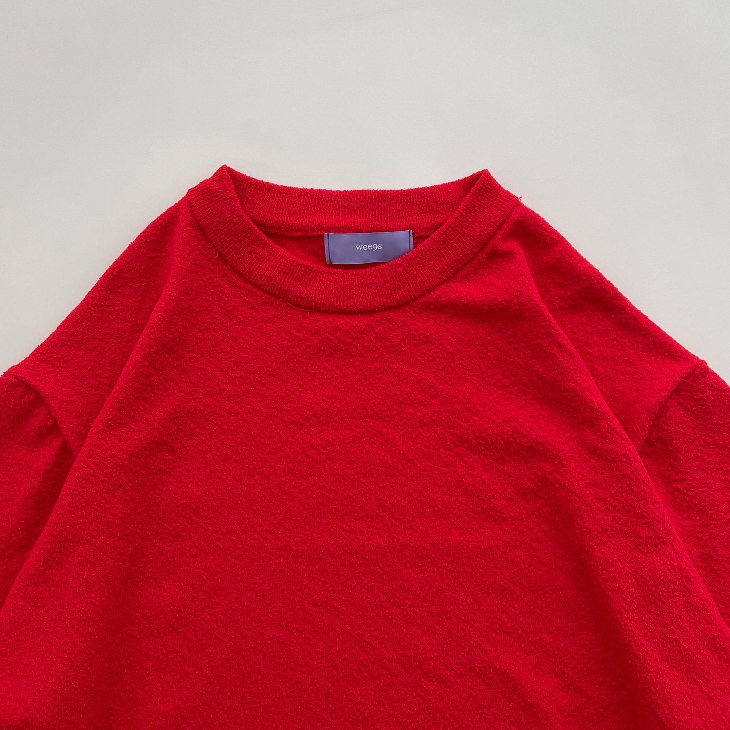 【SAMPLE】towel big tee / red