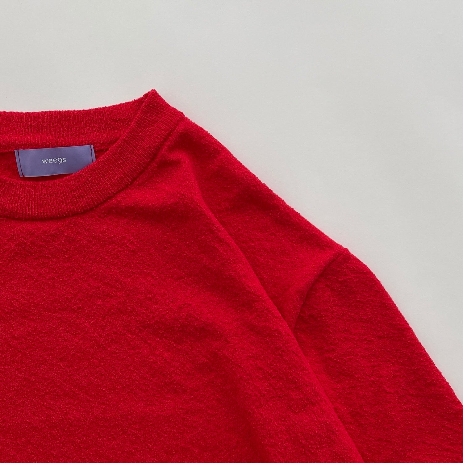 【SAMPLE】towel big tee / red