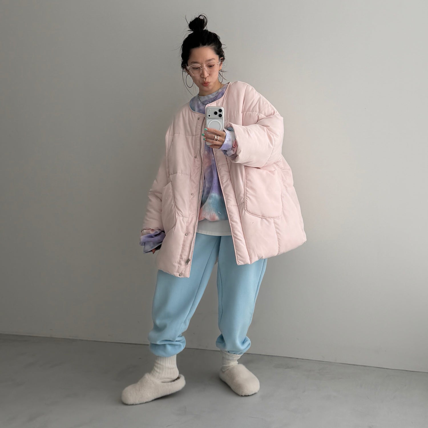 perfect silhouette NAKAWATA down / baby pink
