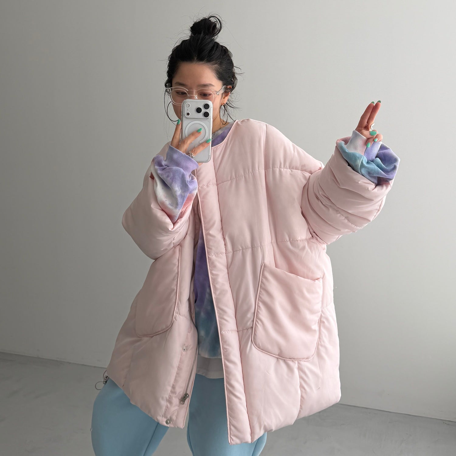 perfect silhouette NAKAWATA down / baby pink